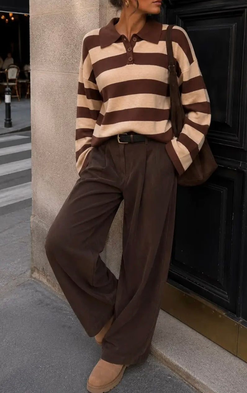 Pull Polo Beige