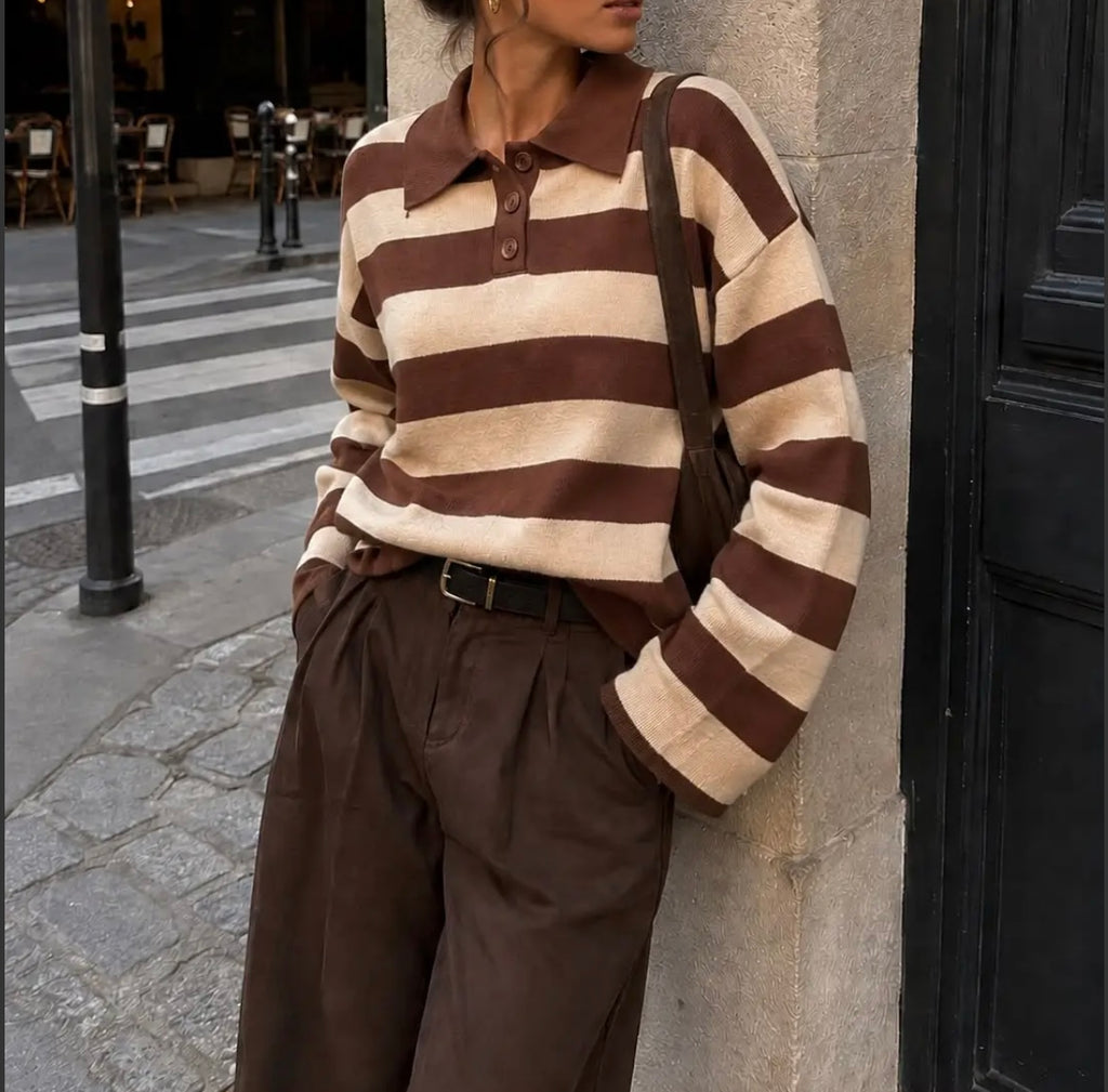 Pull Polo Beige